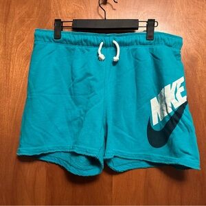 Nike Shorts Large Teal Drawstring